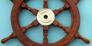 Wooden Ship Wheel