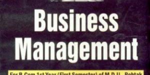 B.Com Business Management Book