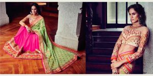 Georgette Fancy Designer Lehanga Saree