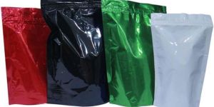 Laminated Stand Up Zipper Pouch-Multi Color