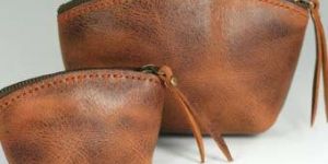 Leather Cosmetic Pouch
