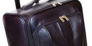 Leather Trolley Bag