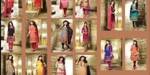 Beautiful Banarasi Chanderi Cotton Dress Material