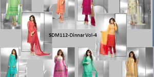 Pure Chiffon Embroidery Dress Material