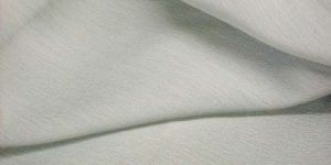 Silver Polyester Chiffon Fabric