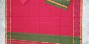 Mangalagiri Silk Unstitched Suit