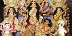Fiberglass Durga Idol