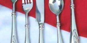 Brass with Silver Plating Steel Finish Cutlery Set