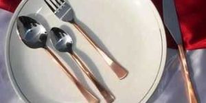 Sm 590 (Copper Finish Steel Cutlery Set)