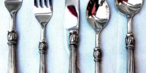 Steel Brass Cutlery Set (SM-1125A)