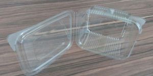 Disposable PET Hinged Containers with Lid