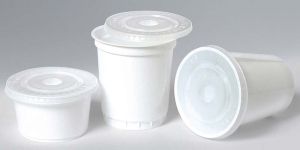 Plastic Disposable Curd Cups with Lid