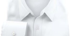 100% cotton men white shirt