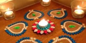 Multicolor Decorative Rangoli