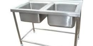 Stainless Steel Double Sink Unit