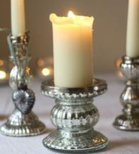 Glass Candle Holders