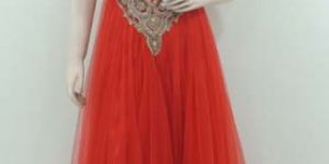 Embroidered Net Gowns