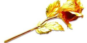 Gold Plated Rose