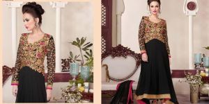 Heavy Work Black Salwar Suit