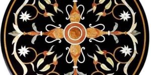 Marble Round Dining Table Tops