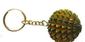 Acupressure Ball Key Chain Wooden