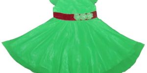 Girls Neon Green Frock