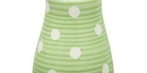 Metal Polka Dot Table Pot