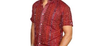 Coffee Cotton Sambalpuri Shirt