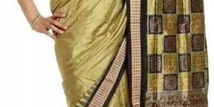 Bomkai Sambalpuri Green Colored Pure Silk Saree