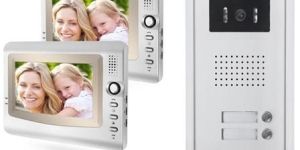 Villa Door Phone Outdoor Station with 2 Indoor Monitor Connection