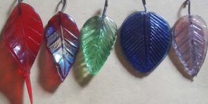 Glass Leaf Beads