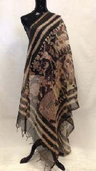 Hand Paint Chanderi Silk Dupatta
