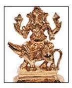 Ganesha Metal Statue