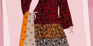 Tye & Dye Hand Block Print Dress Material