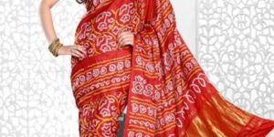 Lagdi Patto Bandhani Saree