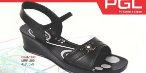 Ladies PU Heel Sandals