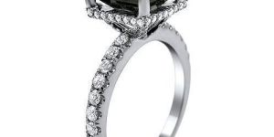 Black Moissanite Ring