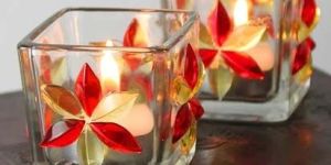 Glass Candle Stand