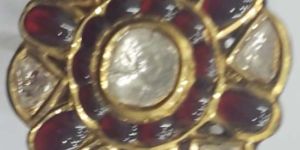 Diamond Polki Finger Rings