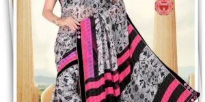 Awesome Weightless Georgette Aisha Printed Sarees