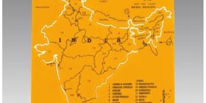 INDIA MAP STENCIL