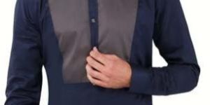 NAVY BLUE PATCH-WORK SHIRT