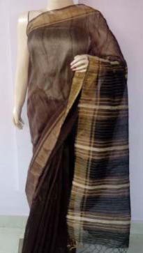 Ladies Linen Silk Sarees