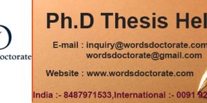 Phd Thesis Writing Services