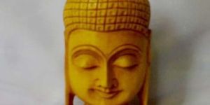 Wooden Buddha Head