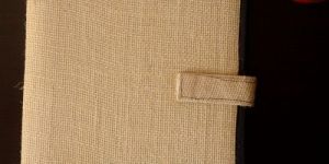 JUTE FOLDER WITH BLACK COTTON BORDER