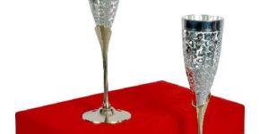 Silver Plated Wine Glasses