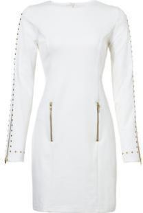 Ladies White Short Stretch Dress