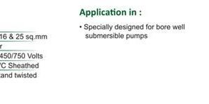 Submersible Three Core Flat Cable