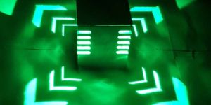 DecorAdda EDGE CUT GREEN 1W LED Wall Ceiling Light